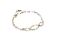 Bracciale Marco Bicego Donna Marrakech Onde in Oro giallo Diamante 0.06 Ct BG771-B2 - BG771-B2